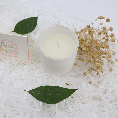 Velas perfumadas blancas simples de la cera de la soja de la etiqueta privada del hogar del aroma