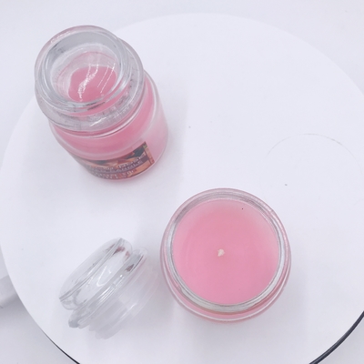 Rosa Mason Jar Candle Rose Scented del Aromatherapy del vegano para el alivio de tensión