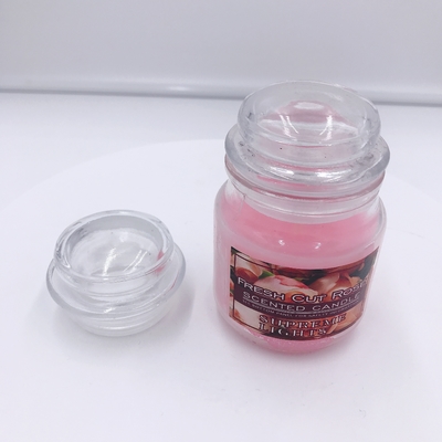 Rosa Mason Jar Candle Rose Scented del Aromatherapy del vegano para el alivio de tensión