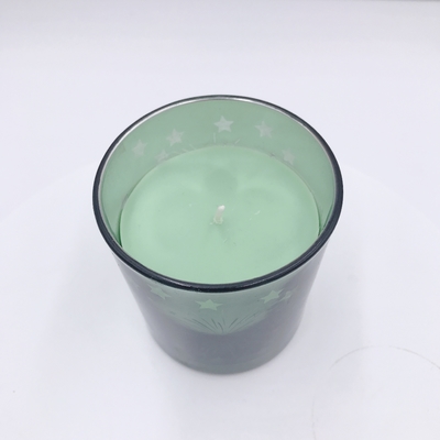 Vela de electrochapado amarilla hecha en casa del hogar del aroma para el Aromatherapy