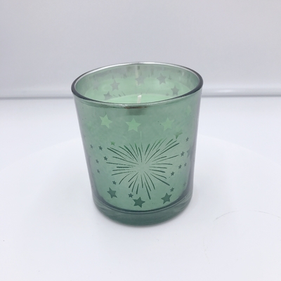 Vela de electrochapado amarilla hecha en casa del hogar del aroma para el Aromatherapy