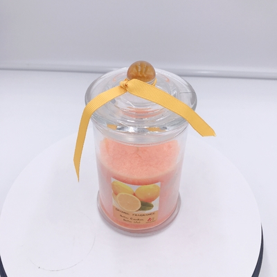 La cera anaranjada orgánica de la soja del OEM sospechó a Mason Jar Candle para el sueño