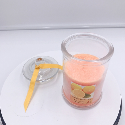 La cera anaranjada orgánica de la soja del OEM sospechó a Mason Jar Candle para el sueño