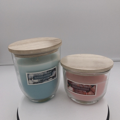 Las pequeñas velas hechas en casa de la citronela vuelan las velas repugnantes interiores