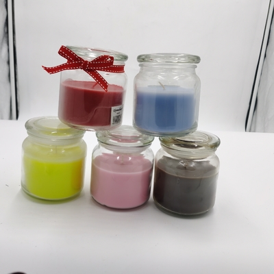 El aroma colorido del caramelo sospechó las velas a base de soja 12oz de las velas