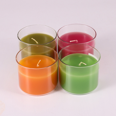 La luz natural del aroma del Aromatherapy de la cera de parafina mira al trasluz 220G con la tapa de bambú