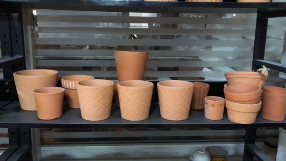 7Oz interior Clay Pot Citronella Garden Candles para los mosquitos