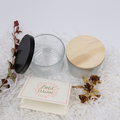 Decoración clara 11x8 de las tazas de la vela de Tealight del vidrio del hogar del aroma para las piezas centrales