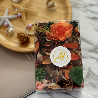 El popurrí hecho a mano del melocotón sospechó las flores para el hotel del guardarropa