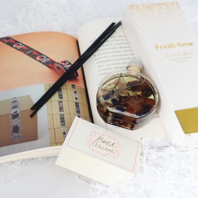 El sistema de lujo del regalo de Reed Diffuser 100ml del aroma con Brown secó la flor