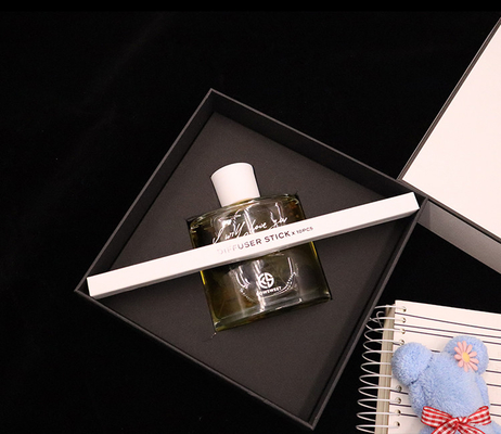 Regalo de lujo de la botella del cuadrado de Reed Diffuser 180ml del aroma fijado con la caja blanca
