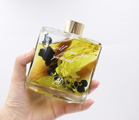 Regalo de lujo de la botella del cuadrado de Reed Diffuser 180ml del aroma fijado con la caja blanca