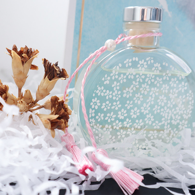 Regalo de lujo de Reed Diffuser 130ml del aroma fijado con el nudo rosado y la caja rígida