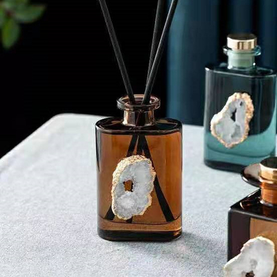 El regalo de lujo de Reed Diffuser 180ml Brown del aroma fijó con Shell Decoration blanca