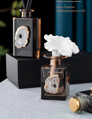 El regalo de lujo de Reed Diffuser 180ml Brown del aroma fijó con Shell Decoration blanca