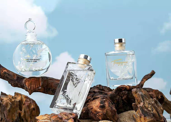 Regalo de lujo del perfume del cuadrado de Reed Diffuser 150ml del aroma fijado con la flor secada