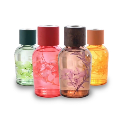 Tapa de Reed Diffuser Oil With Wooden de la flor de la peonía de la meditación