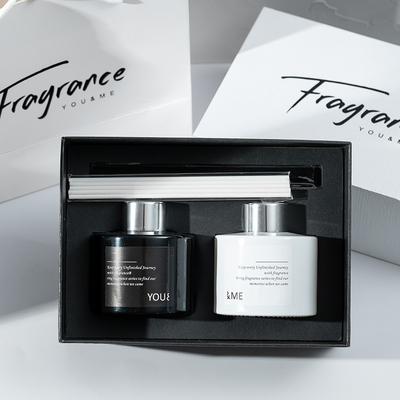 Higo blanco y negro de encargo 150mlx2 de Reed Diffuser Set Sea Salt del aroma