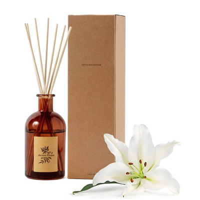 Amber Fragrance Large Reed Diffuser personalizada pega 120ml para el sitio