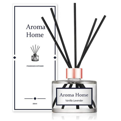 LOGOTIPO de cristal de Reed Diffuser With Customized del aroma del coco del claro 200ml