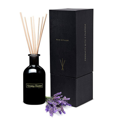 Difusor casero negro 120ml Jasmine Reed Diffuser de la fragancia de la extra grande