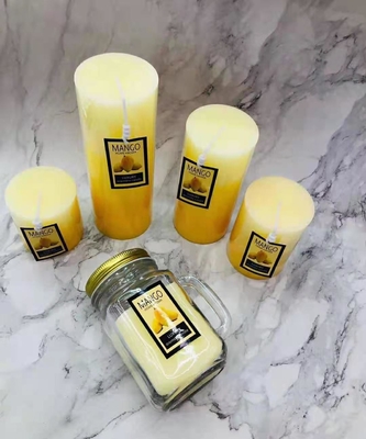 el pilar hecho a mano de las velas de la soja de 3.5oz 4.5oz sospechó las velas para el alivio de tensión