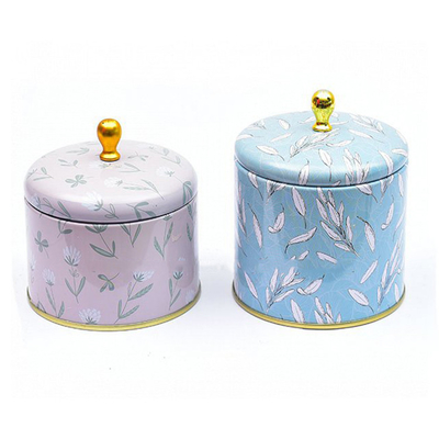 Metal perfumado hecho a mano Tin Can Candle 100ml 250ml de la cera de la soja