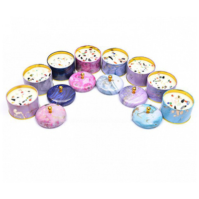 Metal perfumado hecho a mano Tin Can Candle 100ml 250ml de la cera de la soja