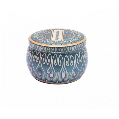 Pequeña decoración de aluminio única 120g de Tin Can Candle With Stone