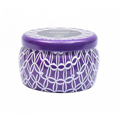 Pequeña decoración de aluminio única 120g de Tin Can Candle With Stone