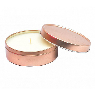 Metal de aluminio Mini Tin Candles For Votive Tealight 3oz de la cera perfumada de la soja