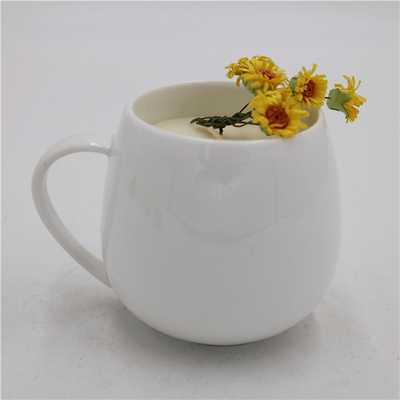vela de cerámica del tarro del Aromatherapy de la vela de la soja de la naturaleza blanca simple 6oz