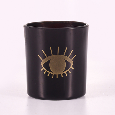 La vainilla Bean Soy Wax Glass Jar del hogar del aroma sospechó el negro 8oz de la vela