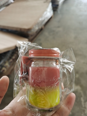 Cera Mason Jar Custom Scented Candle lindo de la soja del hogar del aroma con la manija