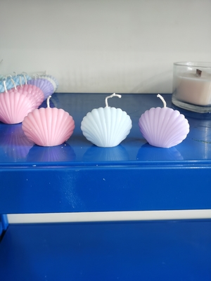 Diversas formas modificadas para requisitos particulares de Shell Flower Paraffin Wax Candle