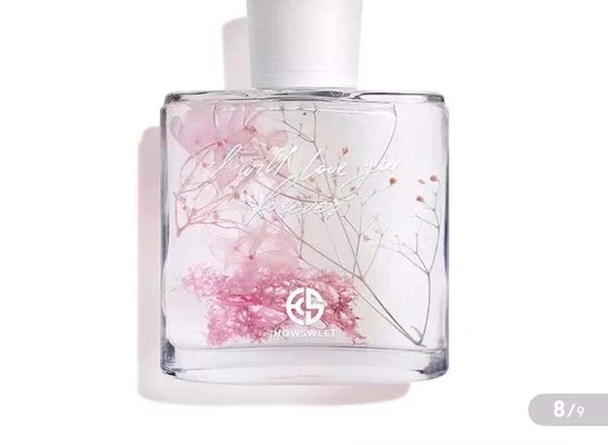 Aroma Reed Diffuser 100ml del perfume del sitio con la decoración secada de las flores