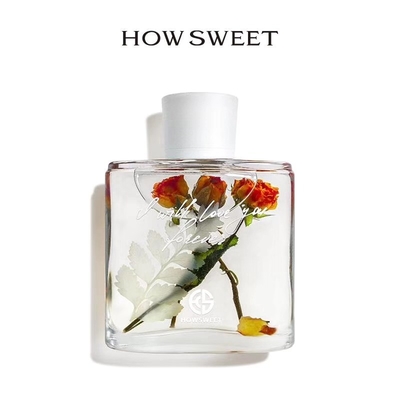 Aroma Reed Diffuser 100ml del perfume del sitio con la decoración secada de las flores