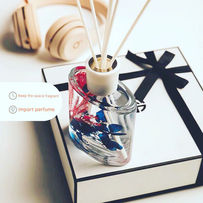 Aroma Reed Diffuser 100ml del perfume del sitio con la decoración secada de las flores