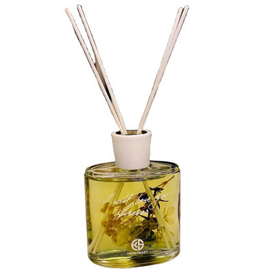 Aroma Reed Diffuser 100ml del perfume del sitio con la decoración secada de las flores